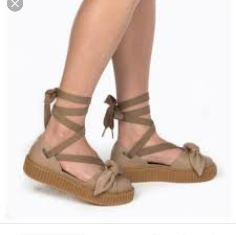 Fenty X Puma By Rihanna Creeper Bow Sandal - Natur